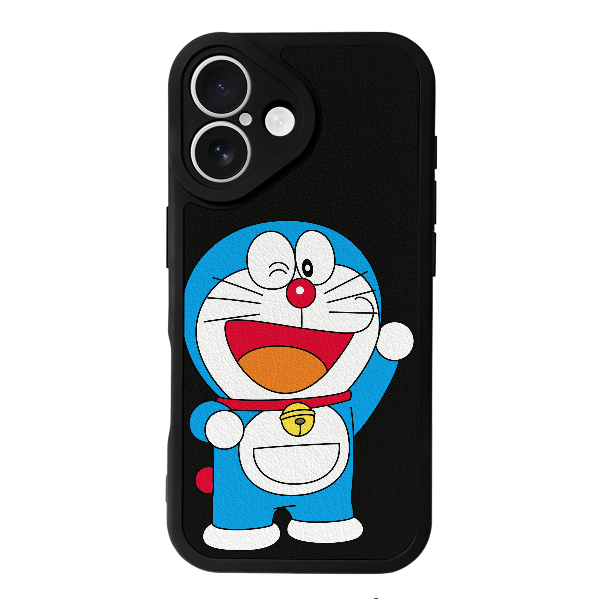 （画像用） ドラえもん Doraemon 【iPhone 16シリーズ対応】シリコンスマホケース（レザー調） 材質：シリコン